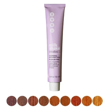 MILK SHAKE CREATIVE PERMANENT plaukų dažai 7.44 I 7 CC, intense copper medium blond COPPER