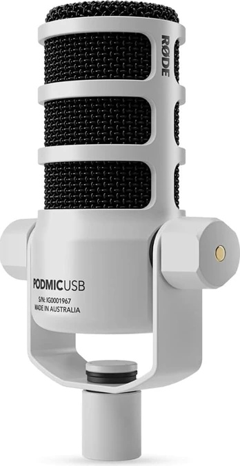 Rode PodMic USB White - Dynamic Microphone Podcast