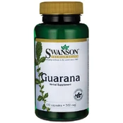 Maisto papildas Swanson Guarana 500 mg., 100 kapsulių kaina