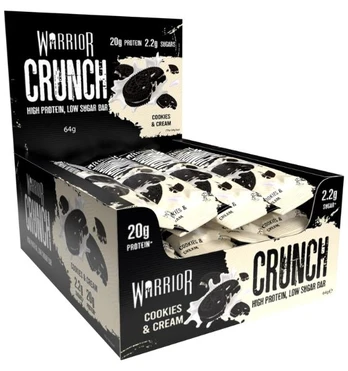 Warrior Crunch Bar, Cookies & Cream, 64 g