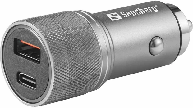 Sandberg automobilinis įkroviklis 1xQC3.0+1xUSBC 48W
