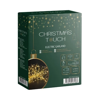 Lempučių girl. Christmas Touch Micro, 200m, šil. b., 2000LED