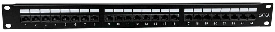 Lanview Cat6a 1U 24 Port Patch Panel U/UTP LSA
