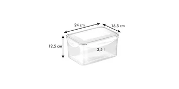 Freshbox indelis 3,5l, 24x16,5x12,5cm, plastikinė