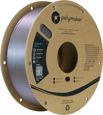 Polymaker PolyLite PLA Starlight - 1kg - 1.75mm - Mercury