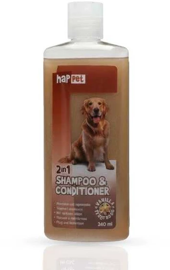 HapPet šampūnas ir kondicionierius šunims 240ml