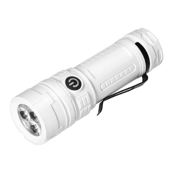 Naujos prekės // Latarka LED, 200lm, 300mAh, klips