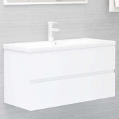 Spintelė praustuvui, baltos spalvos, 90x38,5x45cm, MDP kaina