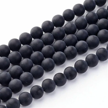 Agato karoliukų gija 6 mm