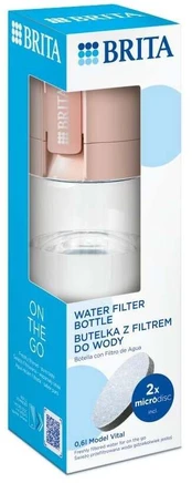 Brita Vital peach 2-disc filter bottle