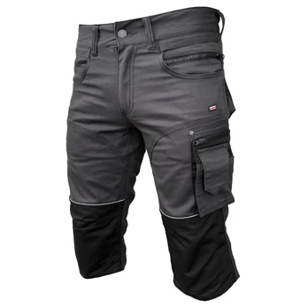 Kelnės Stretch 3/4 tamsiai pilka C44, Pesso