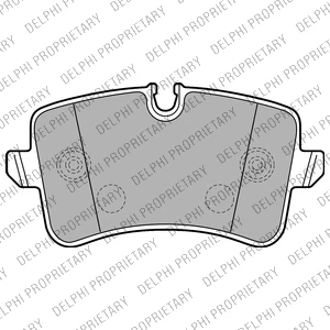 DELPHI LP2226 Brake pad set