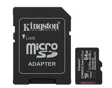 Atminties kortelė Kingston Memory Card microSDXC (64GB) + Adapter SDCS3/64GB
