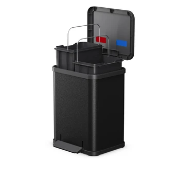 Šiukšliadėžė Hailo Öko* duo Plus M juodas matte