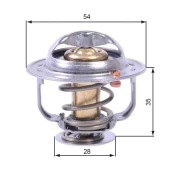 Termostatas, aušinimo skystis GATES TH43880G1 kaina