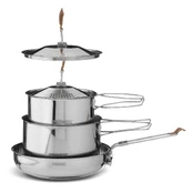 Puodas Primus Campfire Cookset stainless steel small kaina