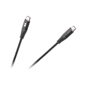 REBEL USB C - USB C kabelis 1m Juodas kaina