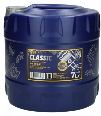 Variklio alyva 7501 Mannol Classic 10w40 7l