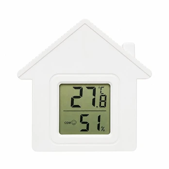 Termometras ir higrometras namelio formos, elektroninis, 1 vnt.