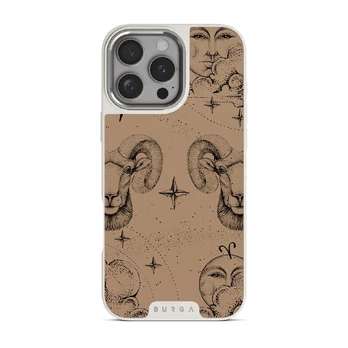Aries - iPhone 16 Pro Case, Elite Light (MagSafe) / Silver / Beige
