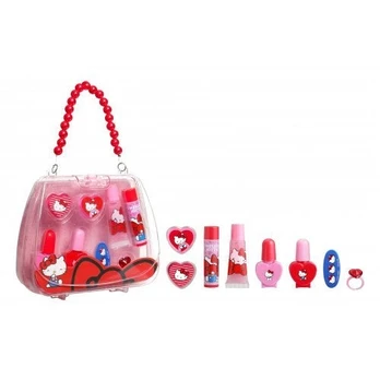 Hello Kitty Compact Makeup Bag Katytės Kitės grožio rinkinys vaikams 1 vnt.