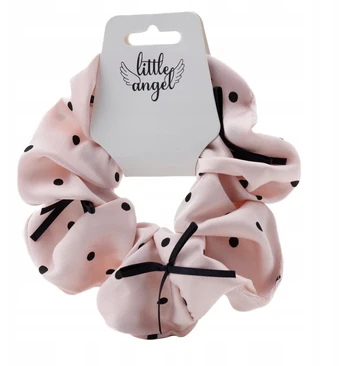 Little Angel Satino scrunchie gumelė mama dukra, didelė