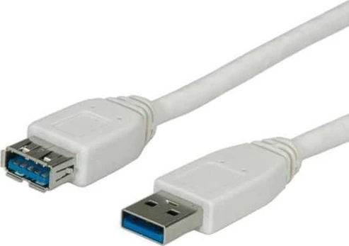 Kabelis USB Roline USB-A - 1.8 m Balta (11.02.8978)