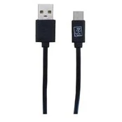 2GO USB Lade-/Datenkabel USB Type-C 3.1 1m juodas PET-Box