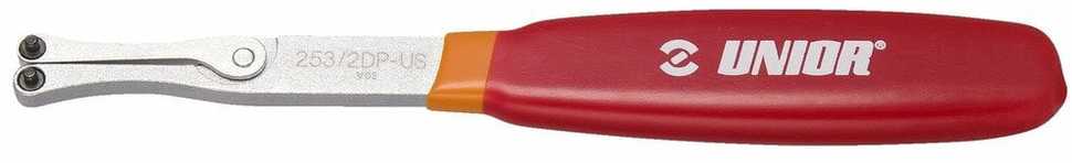 Universal adjustable wrench with UNIOR pins