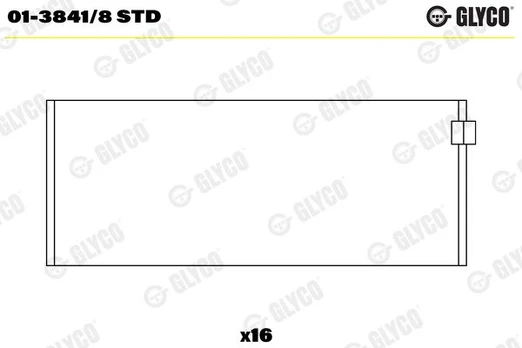 Guoliai dideliu galu GLYCO 01-3841/8STD