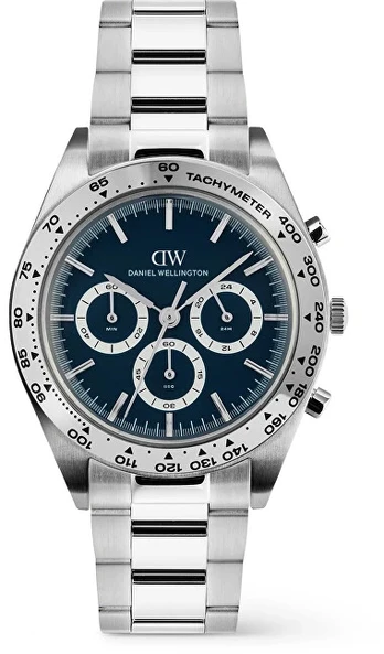 Laikrodis Daniel Wellington Iconic Tachymeter 42 3-Link Arctic S DW00100949