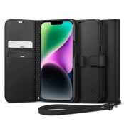 Dėklas Spigen WALLET S IPHONE 14 Juodas kaina