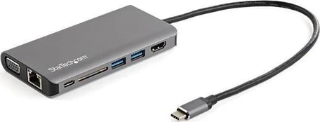 „StarTech USB-C MULTIPORT ADAPTER / DOCK/HDMI/VGA - SD READER-30CM CABLE