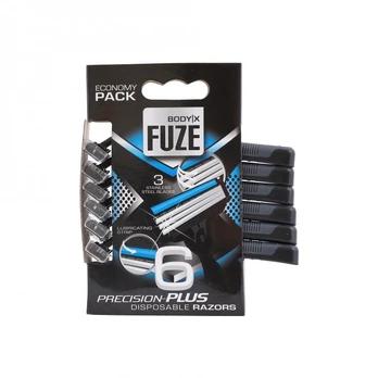 BODY X FUZE PRECISION PLUS vienkartiniai vyrų skustuvai (6 vnt.)
