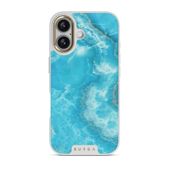 Ocean Waves - Blue iPhone 17 Case, Elite Light (MagSafe) / Gold