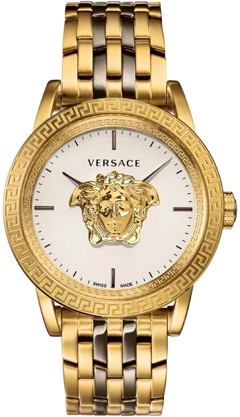 Vyriškas Versace Palazzo Empire laikrodis 44 mm sidabrinis
