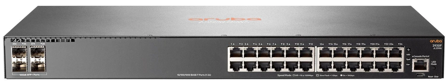 Komutatorius (Switch) HP Aruba 2930F 24G 4SFP JL259A