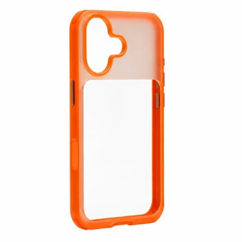 Nugarėlės dėklai Evelatus Apple iPhone 17 LiveCase Hybird Case Stend PC+TPU Orange