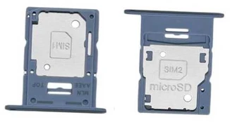 SIM kortelės laikiklis Samsung A155 A15 4G Blue originalus (service pack)