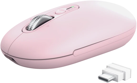 Trust Seron Hyperscroll Slim Belaidė pelė - Rožinė
