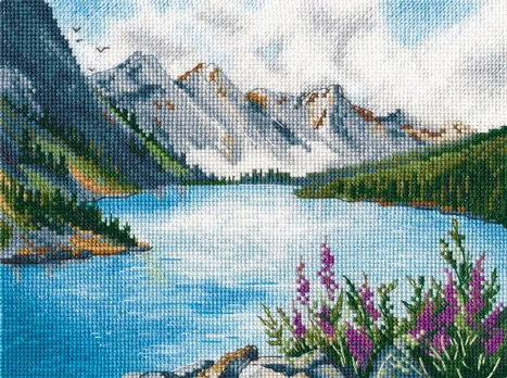 Cross-stitch kit "Mountain Lake" S1506
