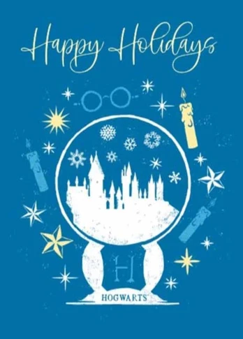 Harry Potter: Hogwarts Snow Globe Embellished Card