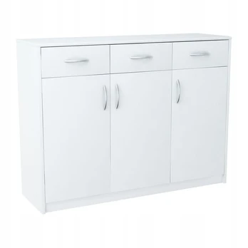 Komoda Meblando Triple Chic 3D3S, balta
