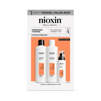 Nioxin SYSTEM 4 - Kit - Treatment for Colored Hair with Advanced Weakening 3 u
