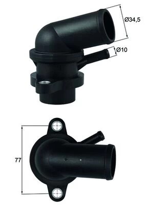 termostatas, aušinimo skystis MAHLE TI 239 87D