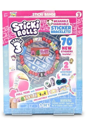 STICKI ROLLS Apyrankė su lipdukais