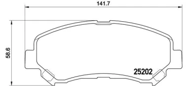 Stabdžių trinkelių rinkinys, diskinis stabdys BREMBO P 79 028 kaina