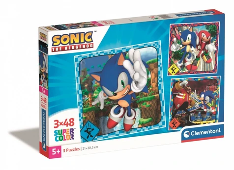 Puzzles 3x48 elements Sonic
