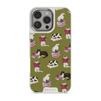 Curious Cat - iPhone 16 Pro Case, Elite Light (MagSafe) / Silver