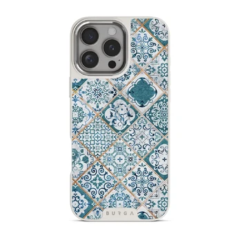Tropical Oasis - Ornament iPhone 16 Pro Case, Elite Light (MagSafe) / Silver